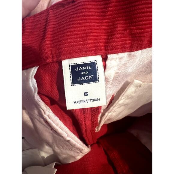 Janie and Jack Red Corduroy Pants Boys Size 5 New without Tags - Picture 4 of 4